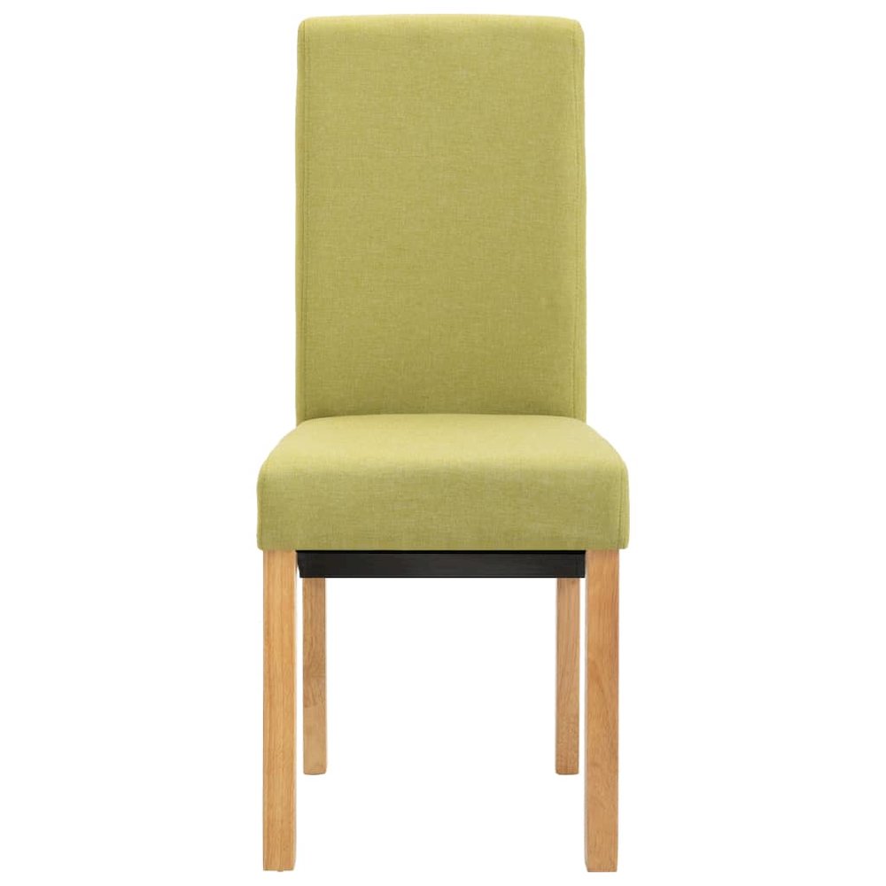 Dining Chair Set of 4 Green Fabric and wood Standard Ergonomic. Picture 4