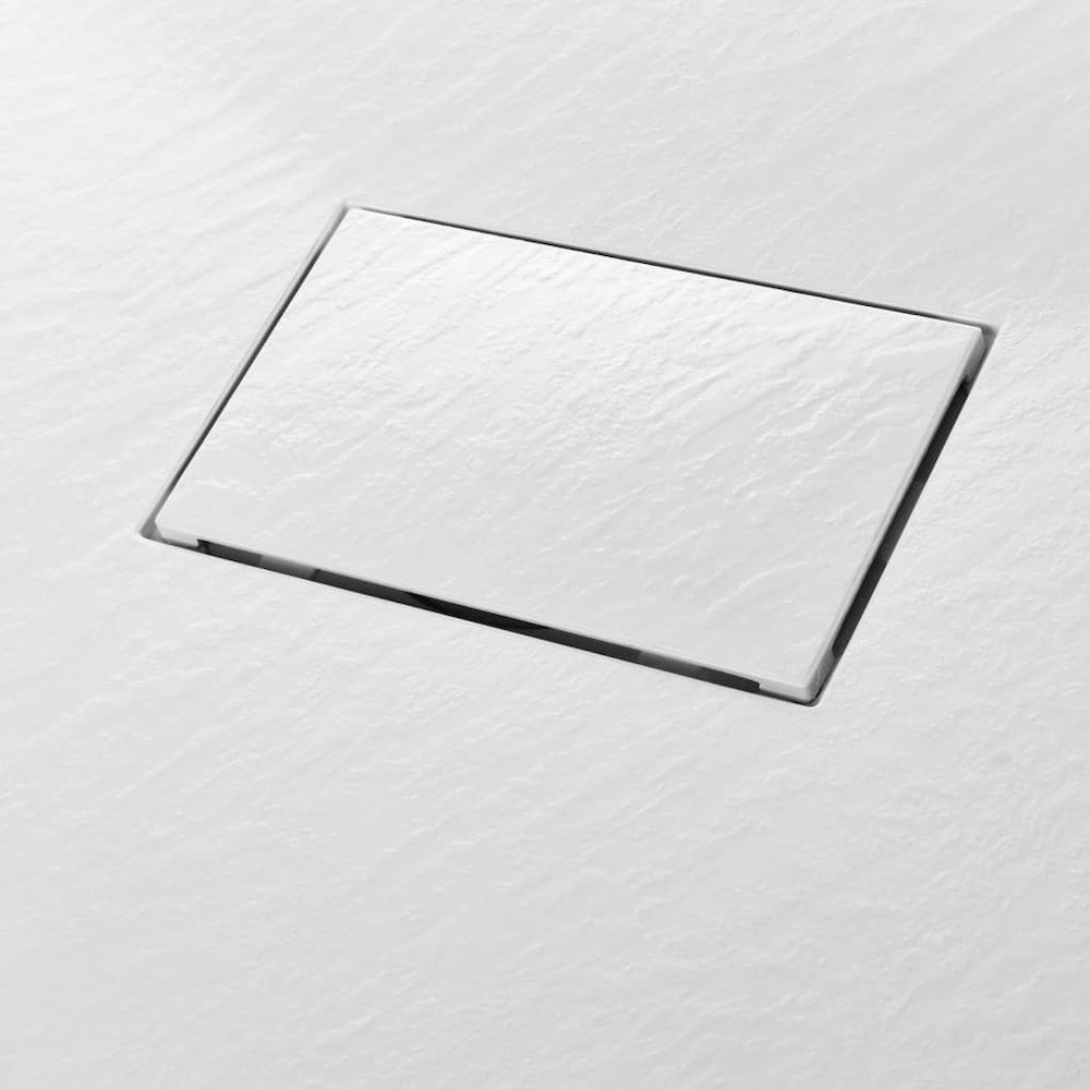 vidaXL Shower Base Tray SMC White 39.4"x31.5". Picture 5