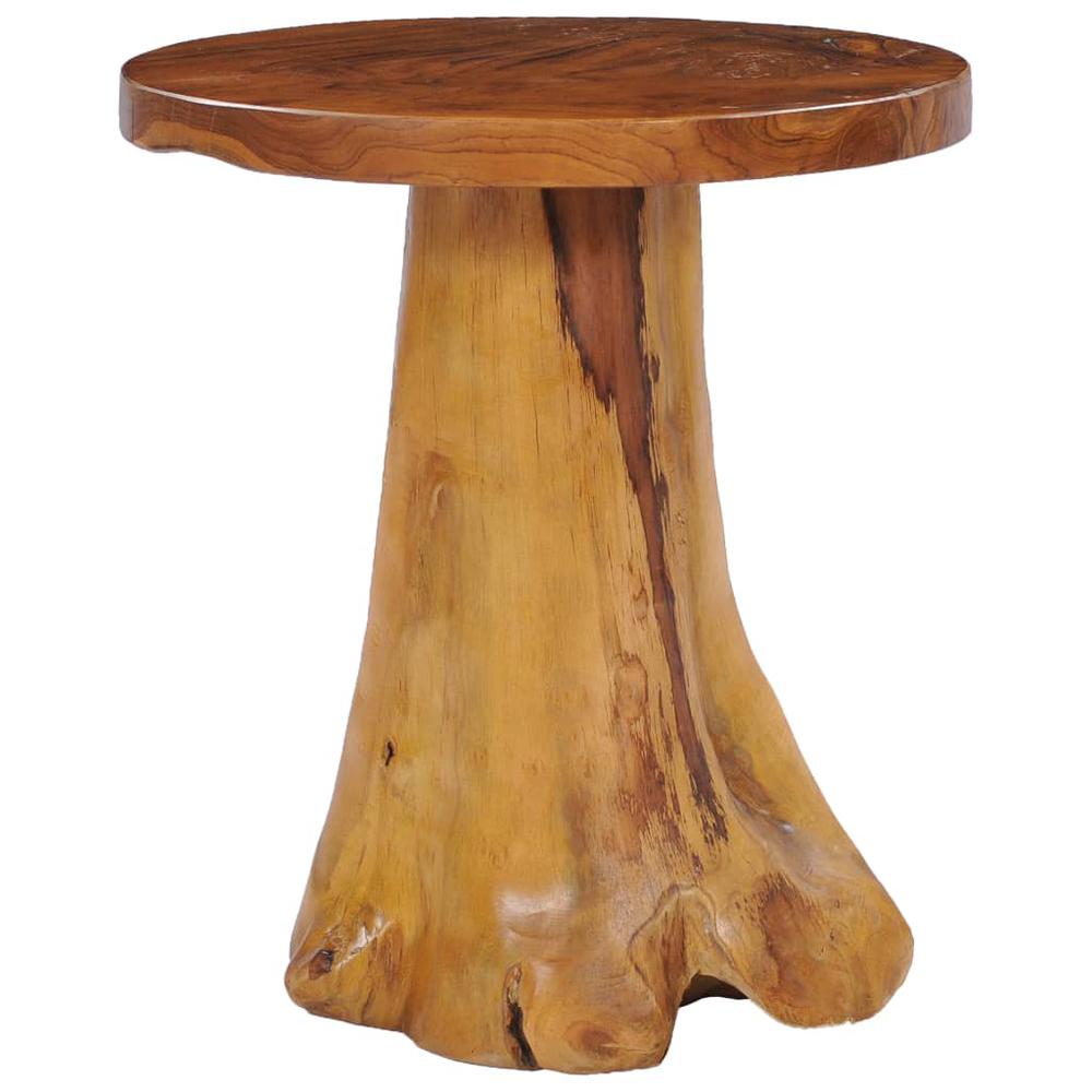 Coffee Table Natural wood Solid teak wood 15.7x15.7 in Durable. Picture 1