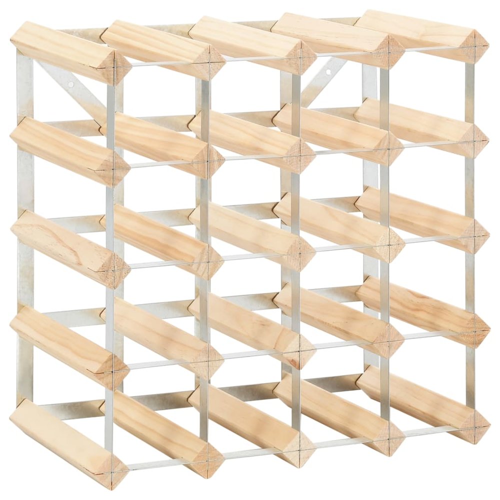 Wine Rack for 20 Bottles Solid Pinewood. Picture 2