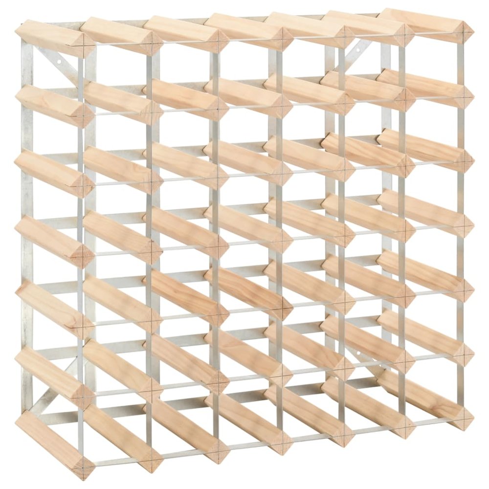 Wine Rack for 42 Bottles Solid Pinewood. Picture 2