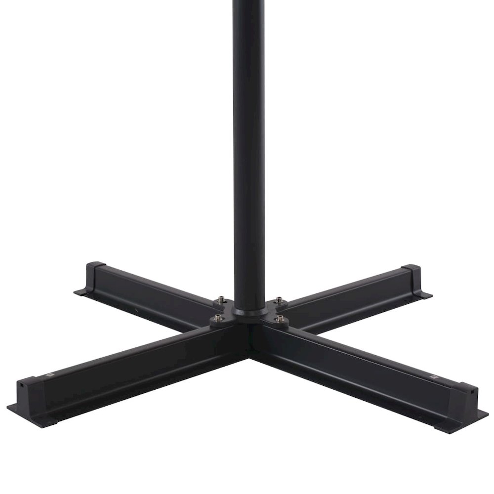 Garden Parasol Taupe, Black Aluminum, Steel, Plastic Large. Picture 6