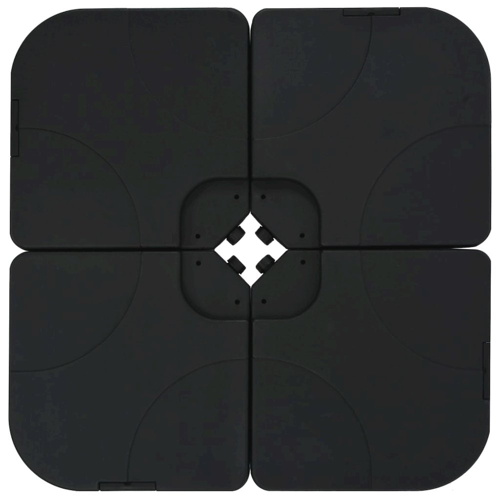 Garden Parasol Taupe, Black Aluminum, Steel, Plastic Large. Picture 7