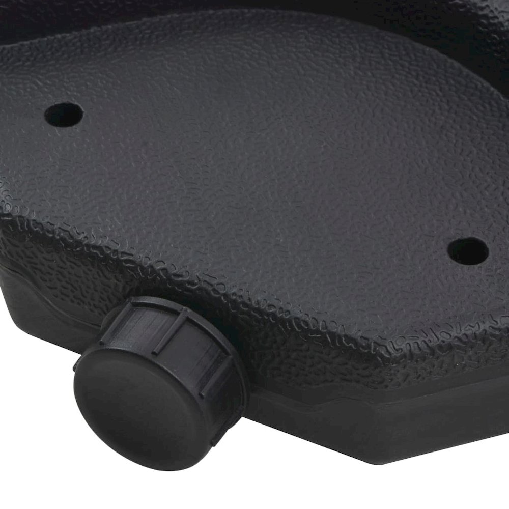 Garden Parasol Taupe, Black Aluminum, Steel, Plastic Large. Picture 9