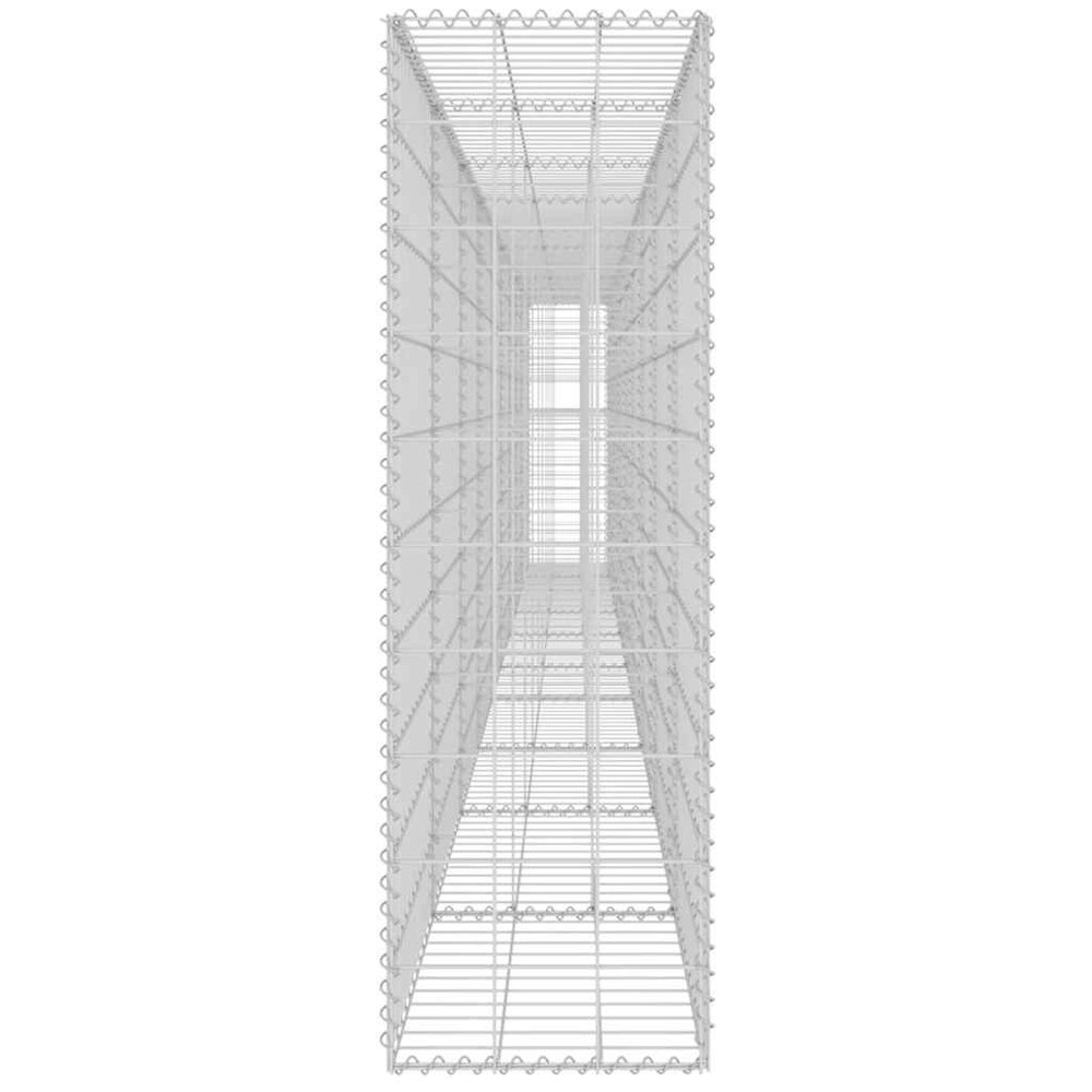 Gabion Wall with Covers Galvanized Steel 236"x11.8"x39.4". Picture 7