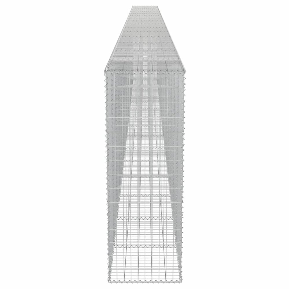 Gabion Wall with Covers Galvanized Steel 354"x19.7"x59". Picture 7