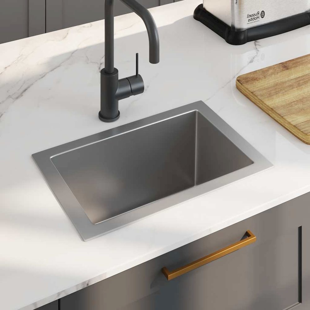 Handmade Kitchen Sink Stainless Steel. Picture 2