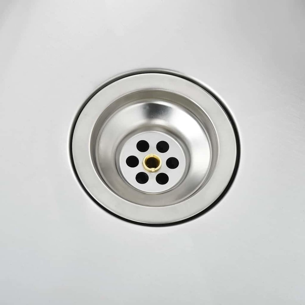vidaXL Handmade Kitchen Sink with Strainer Stainless Steel, 145077. Picture 8