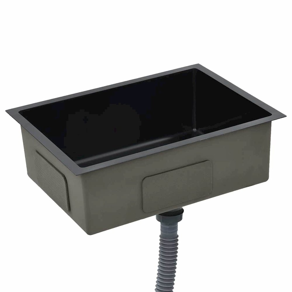 Handmade Kitchen Sink Black Stainless Steel. Picture 5