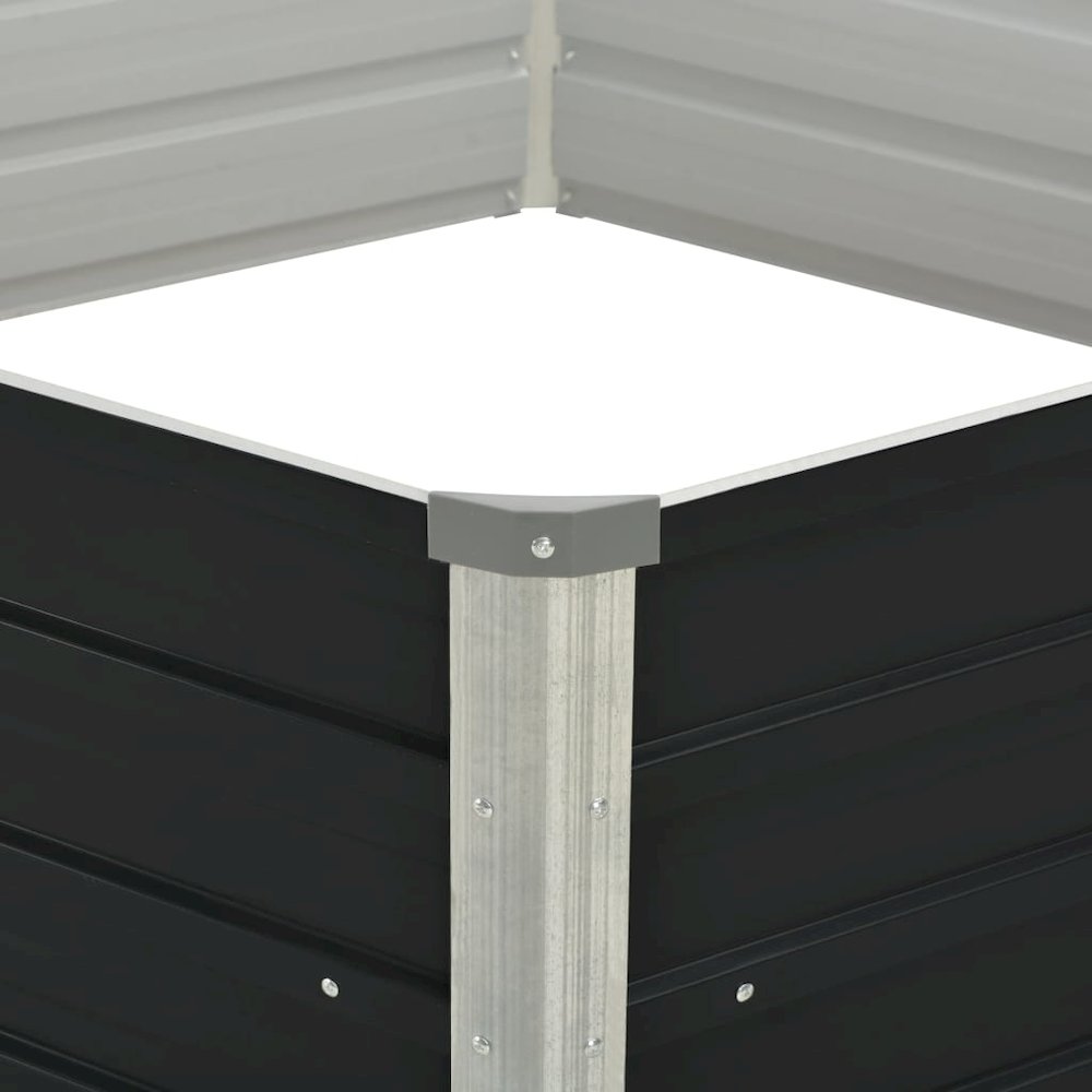 Raised Garden Bed Anthracite Galvanized steel. Picture 4