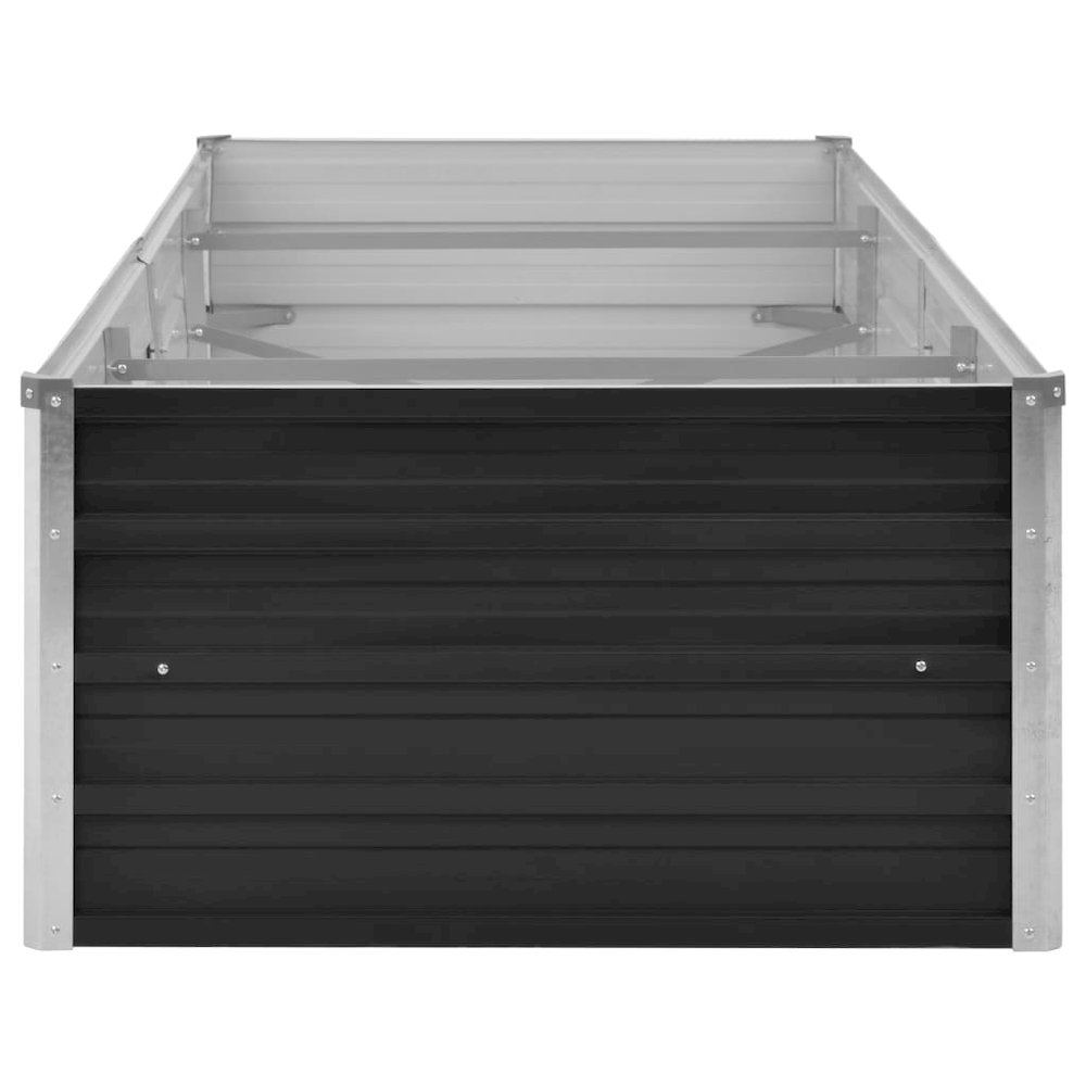 Raised Bed Anthracite Galvanized Steel 94.5 x 31.5 x 17.7 in. Picture 6