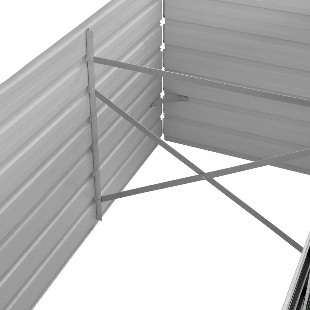 Raised Bed Anthracite Galvanized Steel 94.5 x 31.5 x 17.7 in. Picture 7