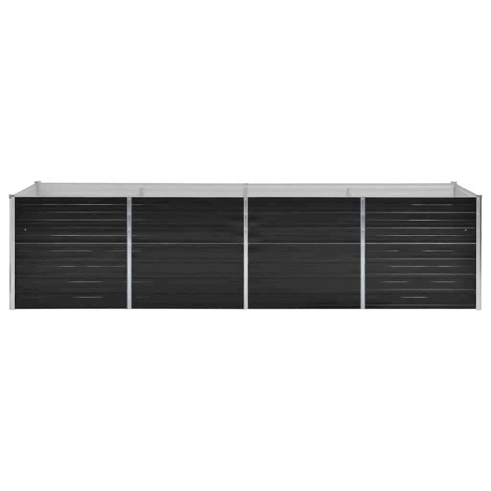 Raised Bed Anthracite Galvanized Steel 126 x 31.5 x 30.3 in. Picture 5