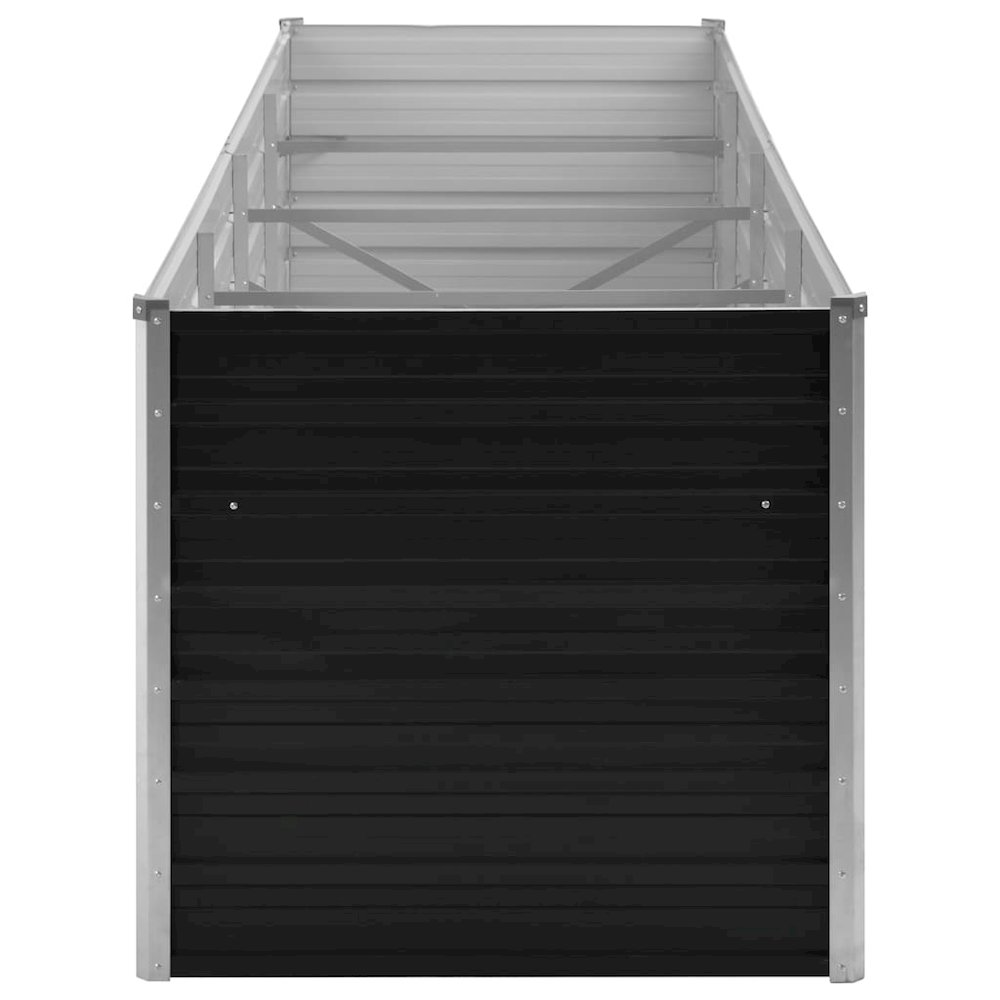 Raised Bed Anthracite Galvanized Steel 126 x 31.5 x 30.3 in. Picture 6