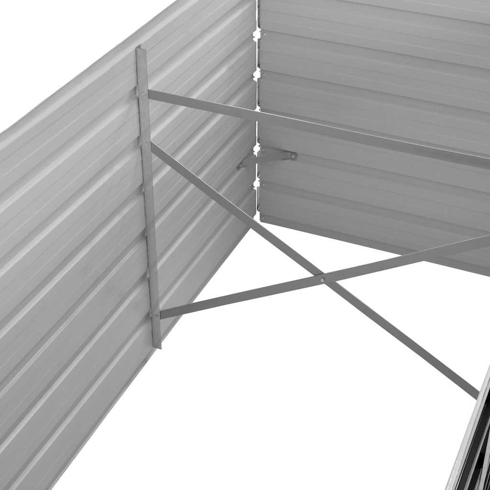 Raised Bed Anthracite Galvanized Steel 126 x 31.5 x 30.3 in. Picture 7