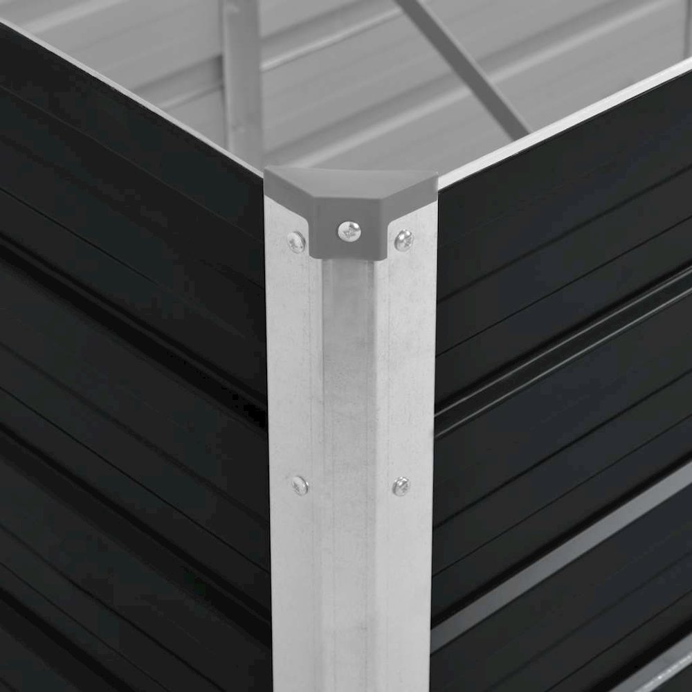 Raised Bed Anthracite Galvanized Steel 126 x 31.5 x 30.3 in. Picture 8