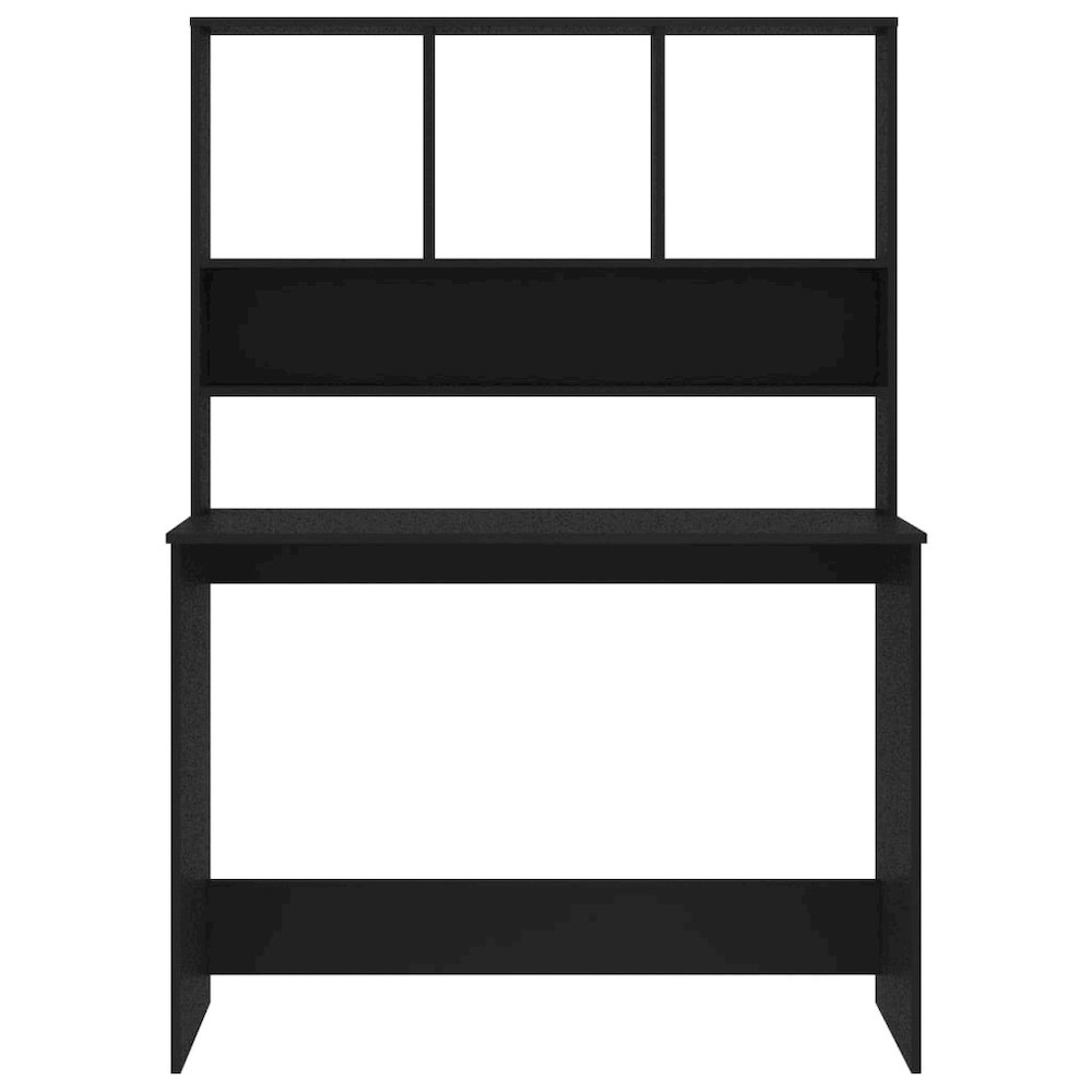 Desk Black Engineered wood. Picture 4