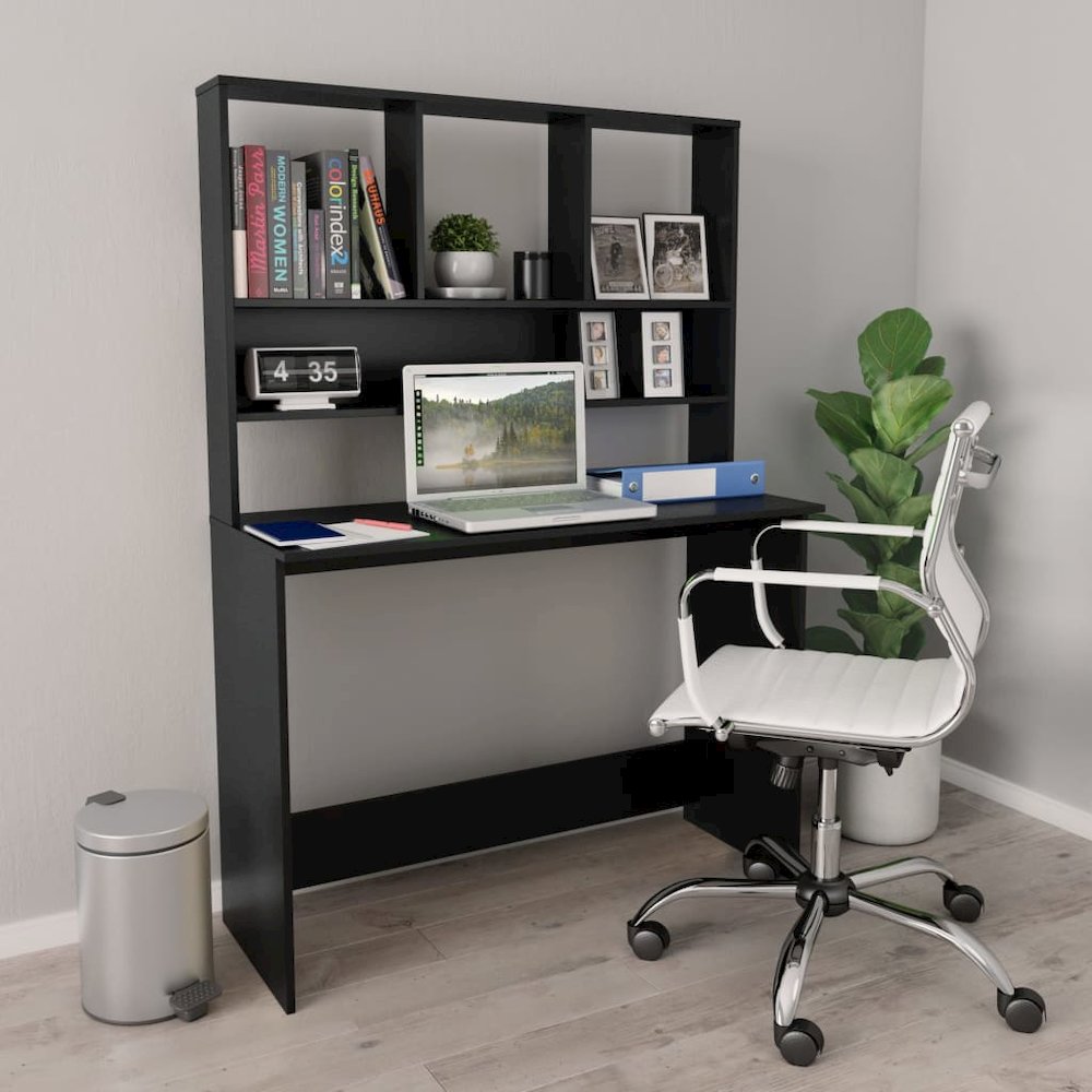 Desk Black Engineered wood. Picture 1