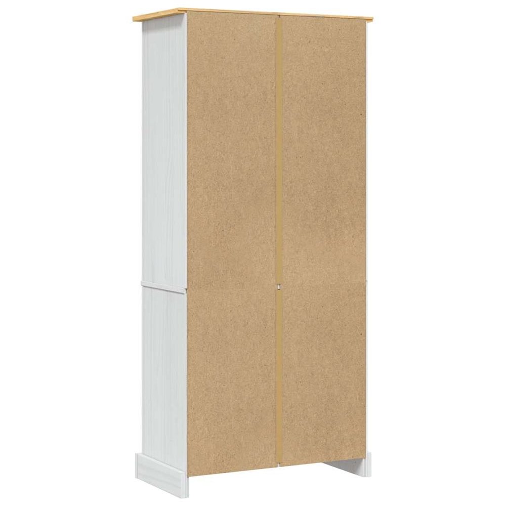 Cupboard Mexican Pine Corona Range White 31.5"x15.7"x66.9". Picture 9