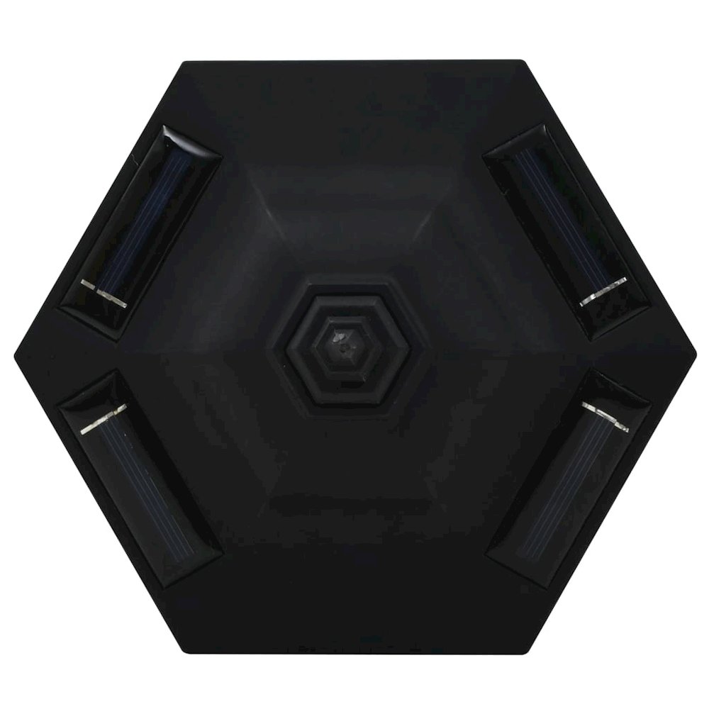 Solar Lamp Set of 6 Black Polypropylene Standard Solar. Picture 8