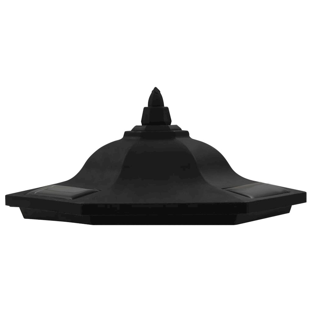 Solar Lamp Set of 6 Black Polypropylene Standard Solar. Picture 9