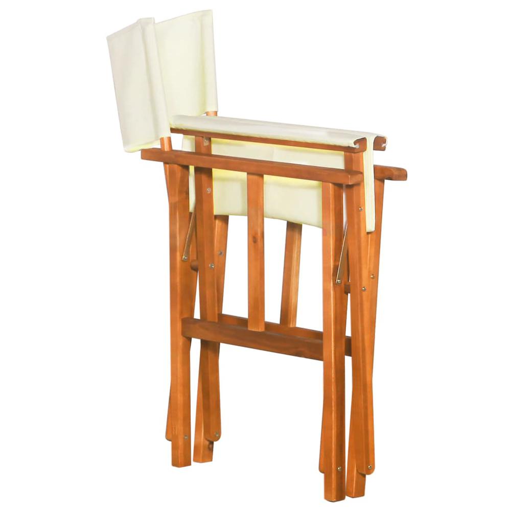 Director Chair Set of 2 Brown and cream. Picture 6