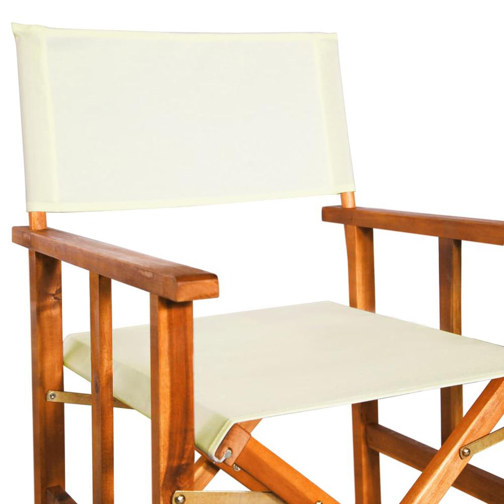 Director Chair Set of 2 Brown and cream. Picture 7