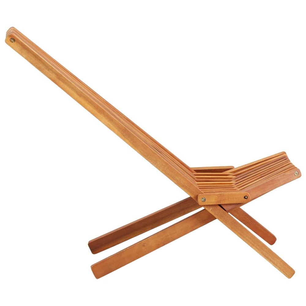 Outdoor Chair Brown Solid Acacia wood Standard Foldable. Picture 3
