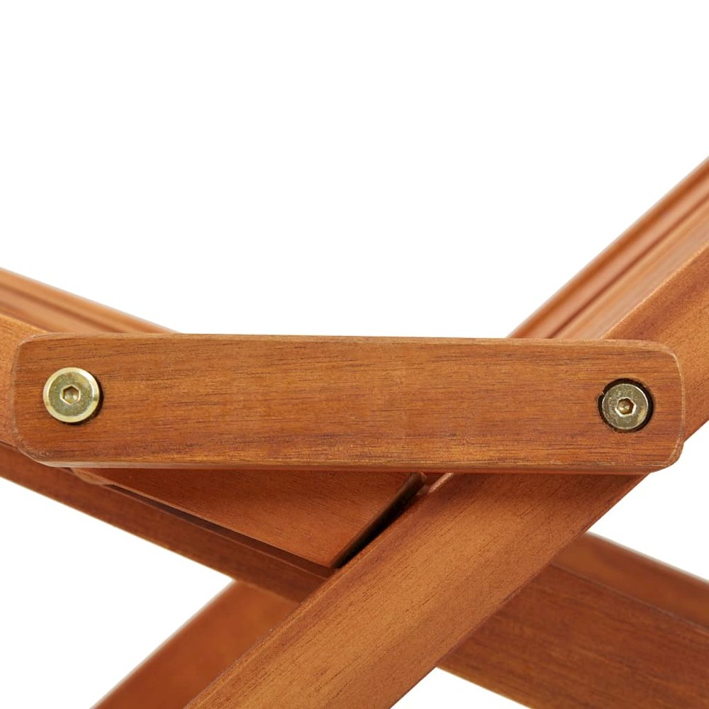 Outdoor Chair Brown Solid Acacia wood Standard Foldable. Picture 7