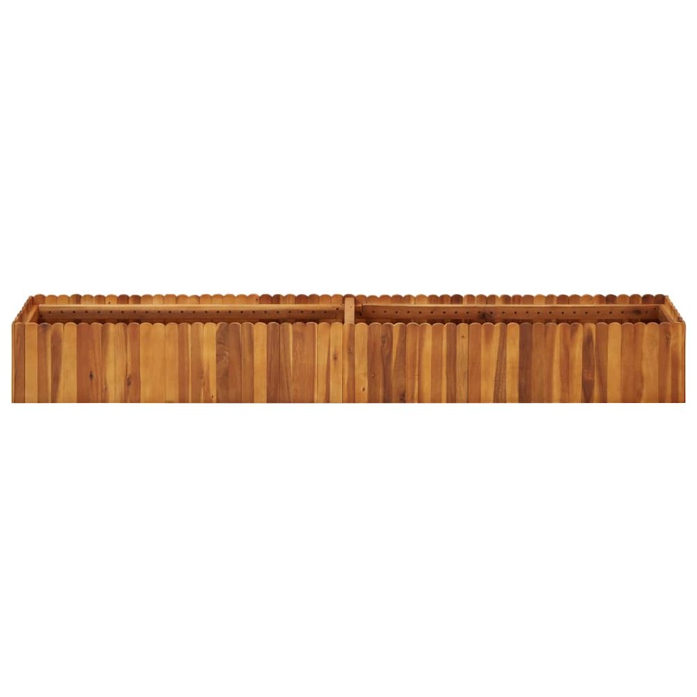 Raised Bed Natural wood Solid Acacia wood 78.7 in long Durable. Picture 2