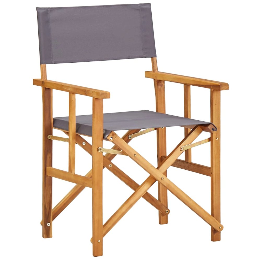 Director Chair Set of 2 Brown and dark grey. Picture 2