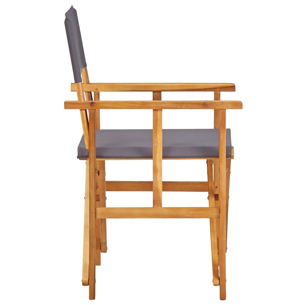 Director Chair Set of 2 Brown and dark grey. Picture 4
