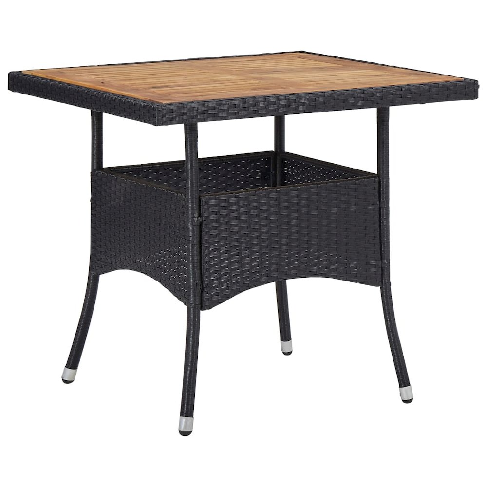 Dining Table Black and Brown. Picture 1