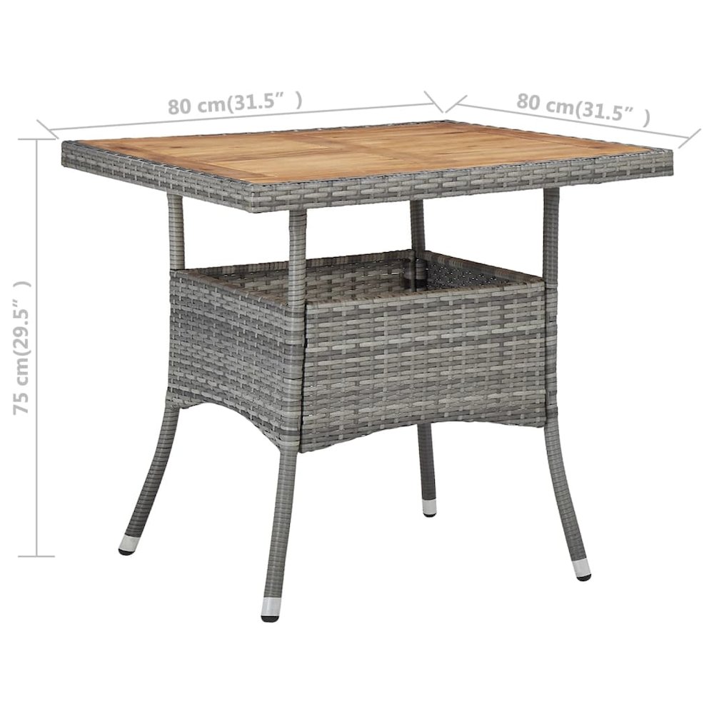 Dining Table Grey and brown. Picture 5