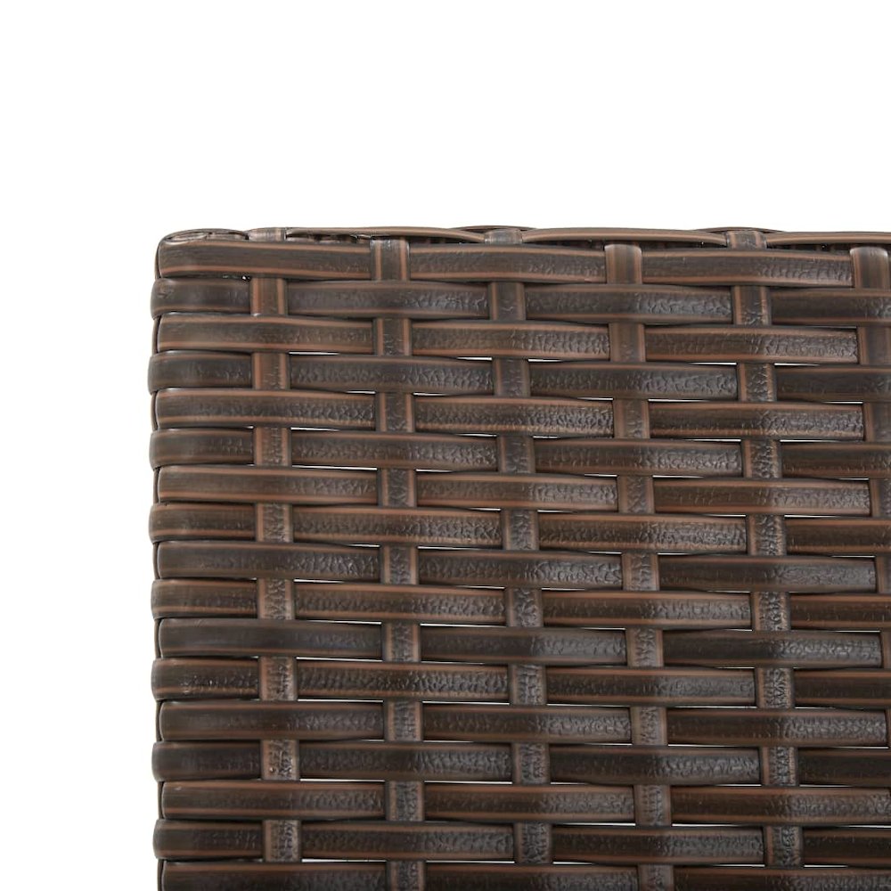 Outdoor Sun Bed Brown rattan, Creamy white cushions. Picture 8