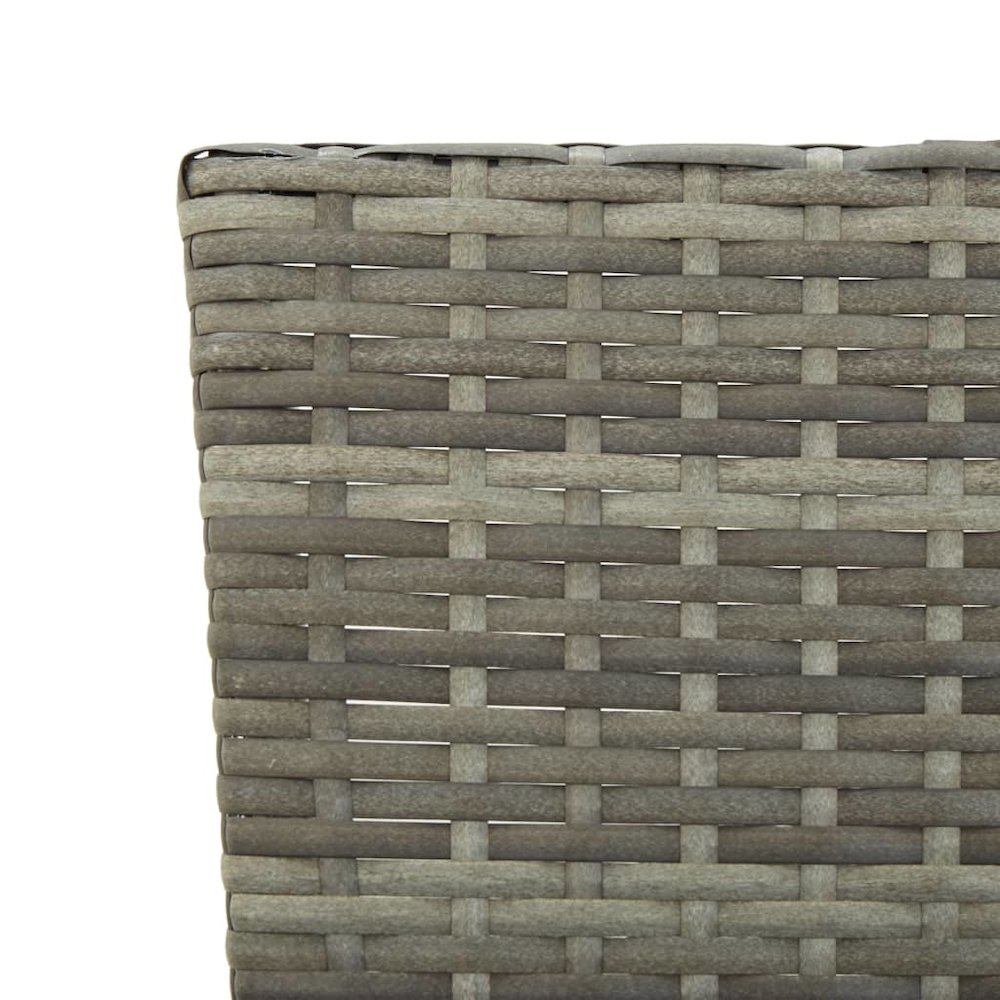 Outdoor Sun Bed Grey rattan Poly Rattan 69.3 in. Picture 8