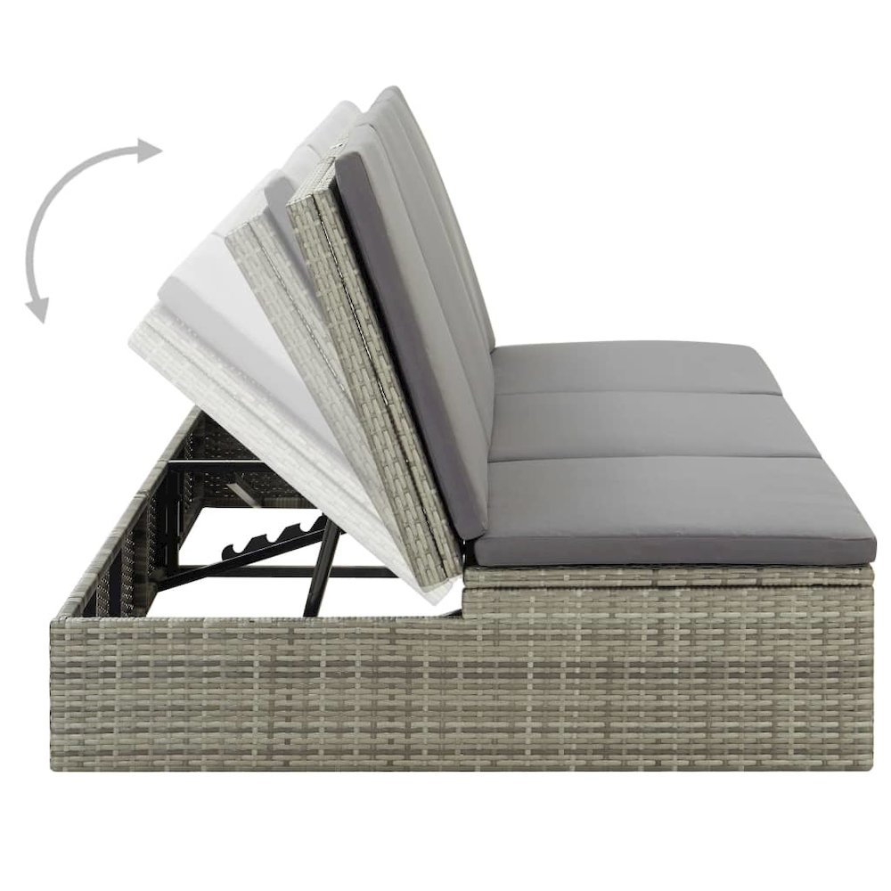 Sun Bed Grey and Dark Grey. Picture 8