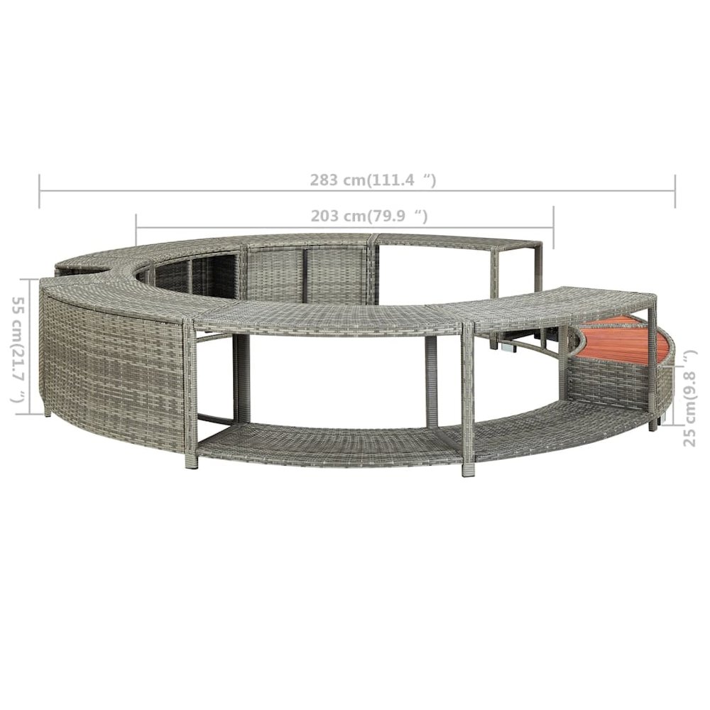 Hot Tub Surround Grey. Picture 8