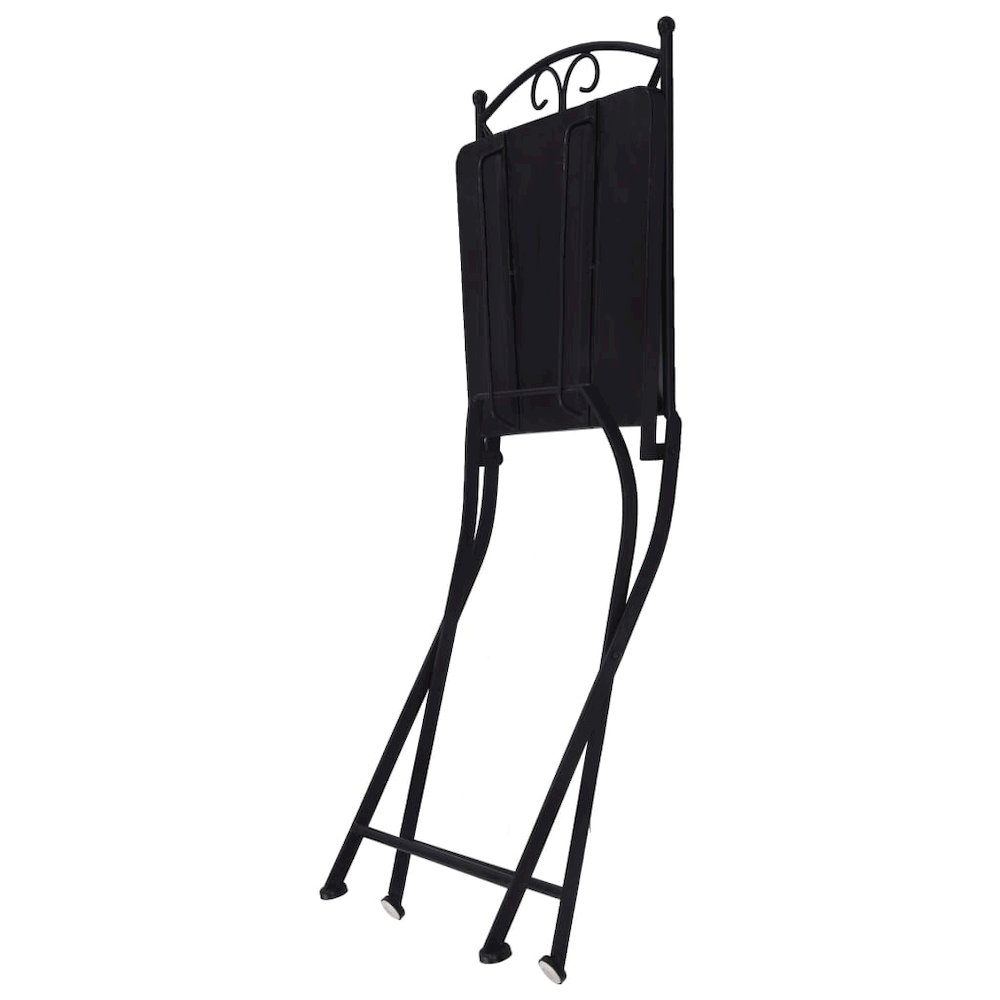 Garden Chair Set of 2 Orange and Grey Powder-coated iron, Ceramic. Picture 10