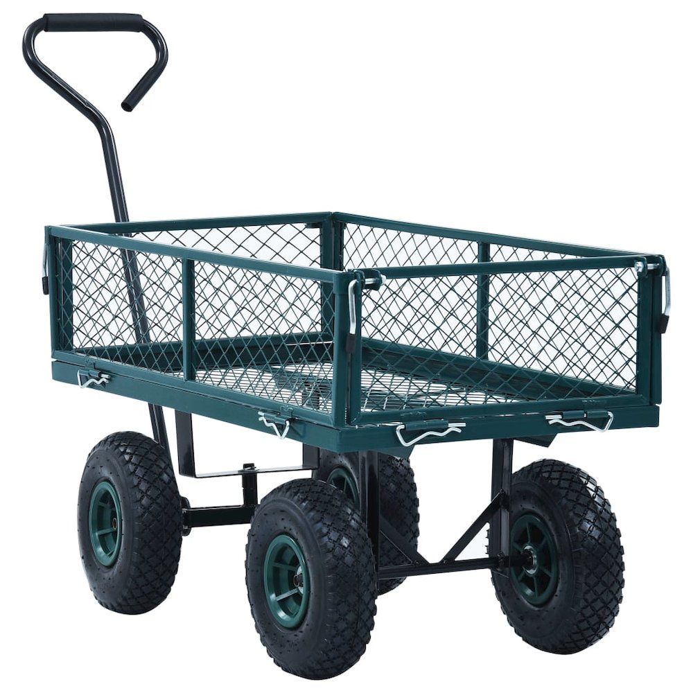 vidaXL Garden Hand Trolley Green 551.2 lbs, 145509. Picture 2