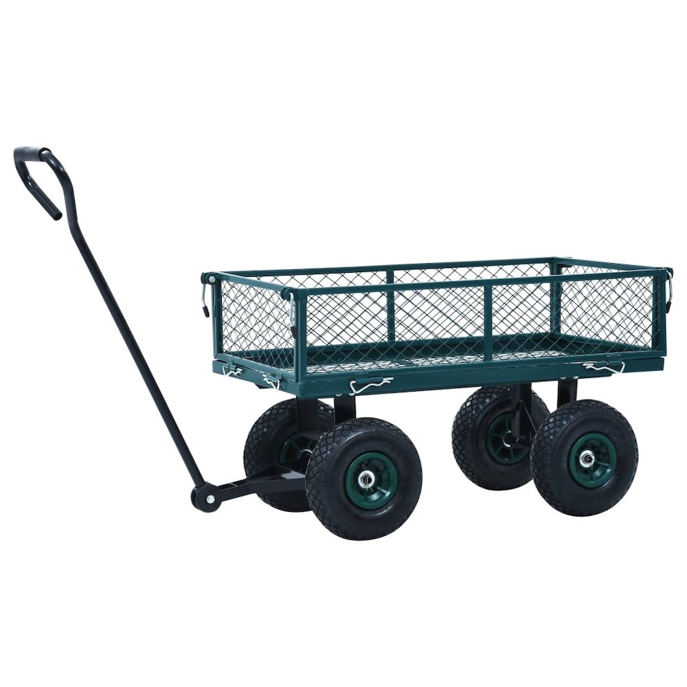 vidaXL Garden Hand Trolley Green 551.2 lbs, 145509. Picture 3