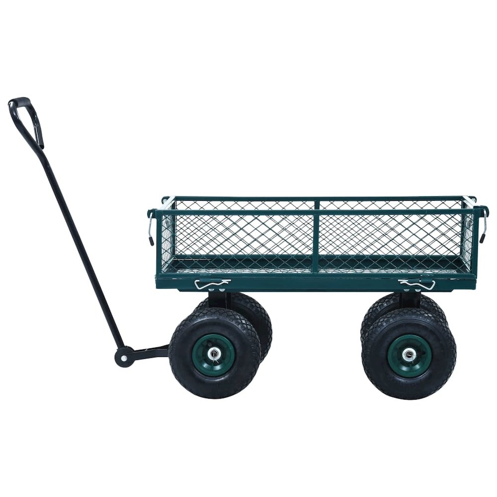 vidaXL Garden Hand Trolley Green 551.2 lbs, 145509. Picture 4