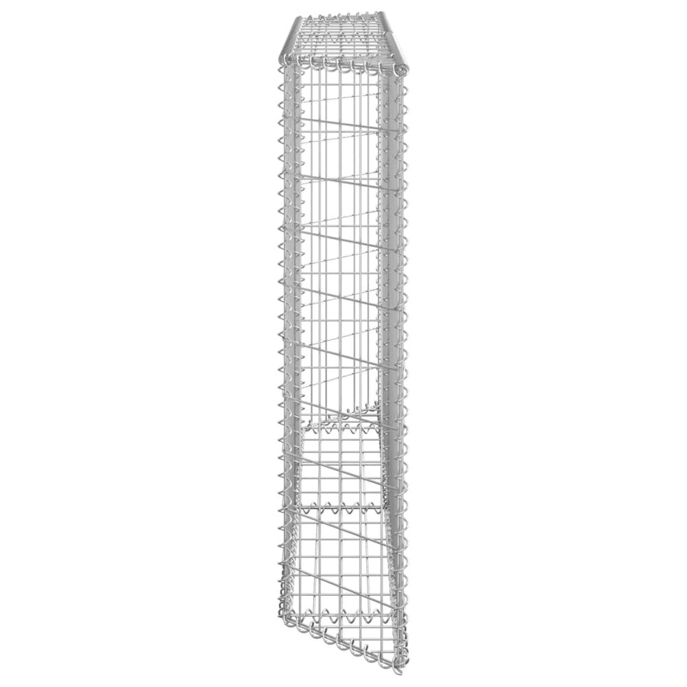Gabion Raised Bed Silver Galvanized Steel 59.1 x 7.9 x 39.4 in. Picture 4