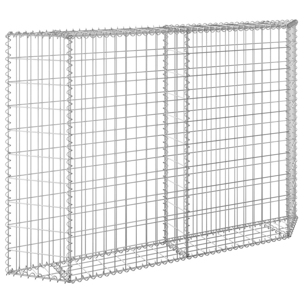 Gabion Raised Bed Silver Galvanized Steel 59.1 x 7.9 x 39.4 in. Picture 5