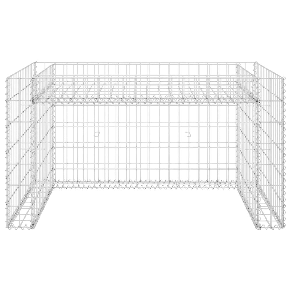 Lawn Mower Garage Silver Steel wire 43.3 x 31.5 x 23.6 in. Picture 3