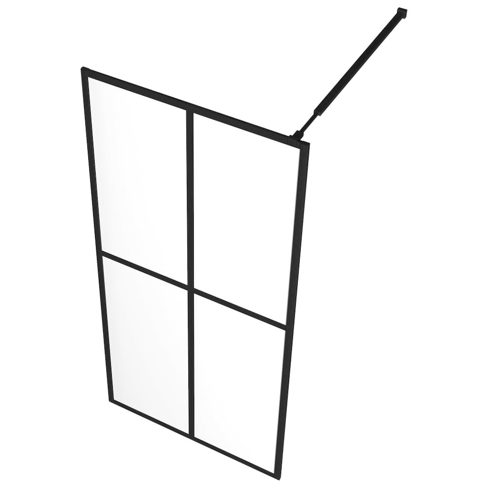 vidaXL Walk-in Shower Screen Tempered Glass 35.4"x76.8", 145680. Picture 5