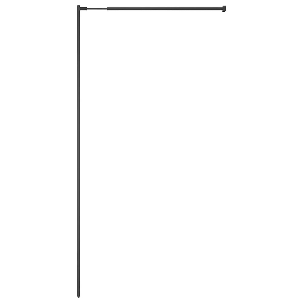 vidaXL Walk-in Shower Screen Tempered Glass 46.5"x74.8", 145682. Picture 6