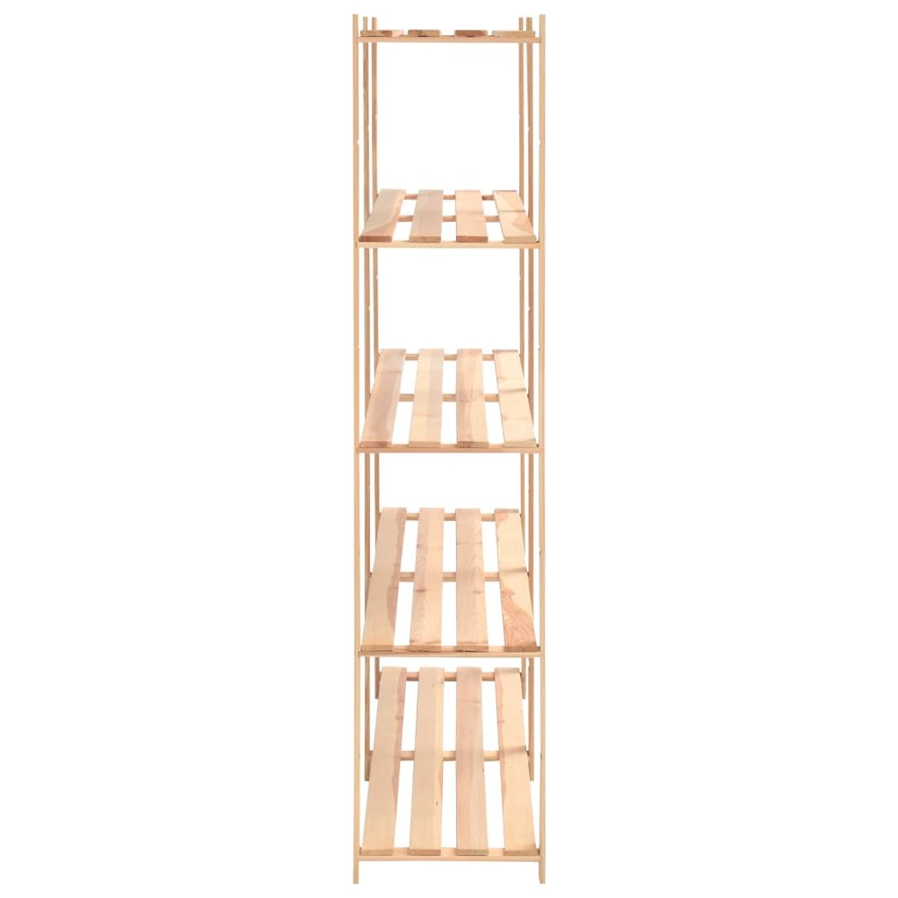 vidaXL 5-Tier Storage Rack 66.9"x15"x66.9" Solid Pinewood 1102.3 lb. Picture 4