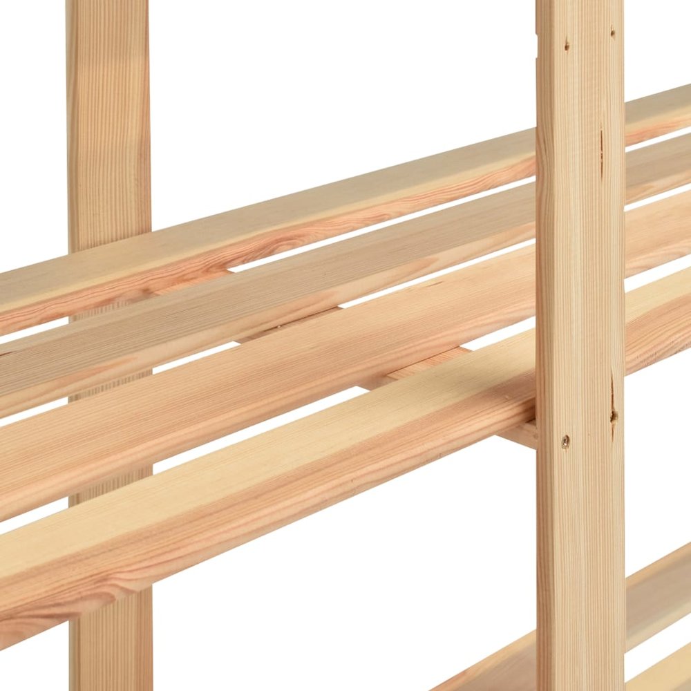 vidaXL 5-Tier Storage Rack 66.9"x15"x66.9" Solid Pinewood 1102.3 lb. Picture 5