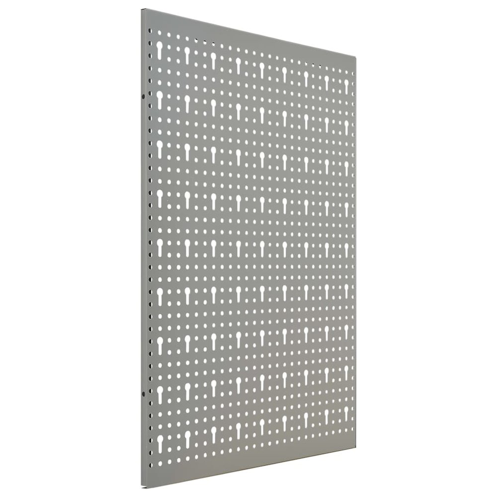 vidaXL Wall-mounted Peg Boards 3 pcs 15.7"x22.8" Steel, 145349. Picture 4